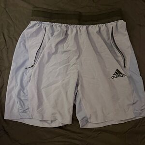 Adidas Men's Light Purple Athletic Shorts M